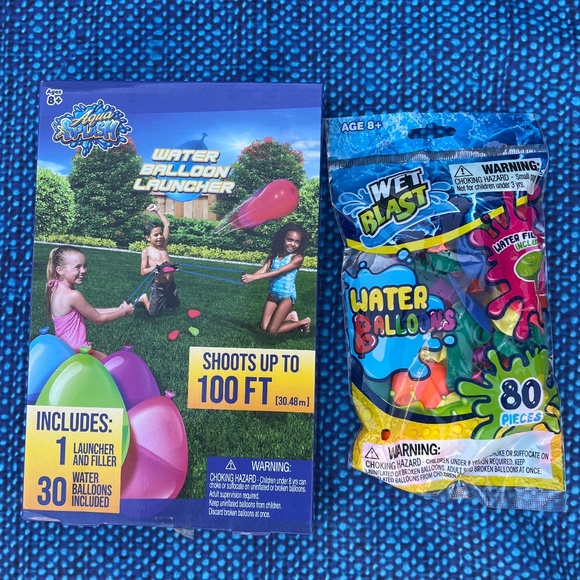 NEW Water balloons with launcher, outdoor summer games - Picture 1 of 3